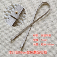 Ледник белый 98 см из золотистого грибного ногтя - легкая цементная пепела