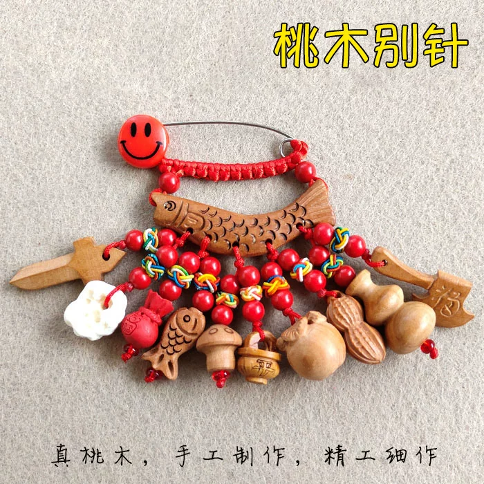 Pin, children's protective amulet, pendant, brooch