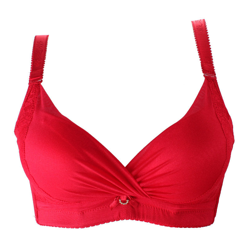 戴芝蒂 调整型文胸收副乳小胸厚性感2015时尚聚拢蕾丝内衣四排四扣c1