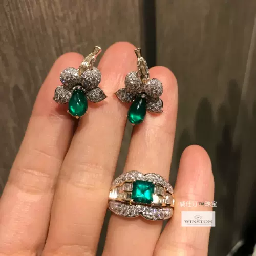 [Weishuting Jewelry] Ограниченное издание слишком красивое!Grandmart Green Water Light