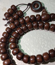 Китайская карта защиты от несчастий 五台山六道木老念珠藏式特别风格非圆珠轮珠较大