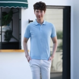 Дышащая летняя футболка polo для работы, короткий рукав, впитывает пот и запах, делается под заказ, с печатью вашего логотипа