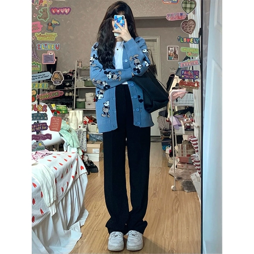 Осенний ретро комплект, модный кардиган, 3 предмета, популярно в интернете