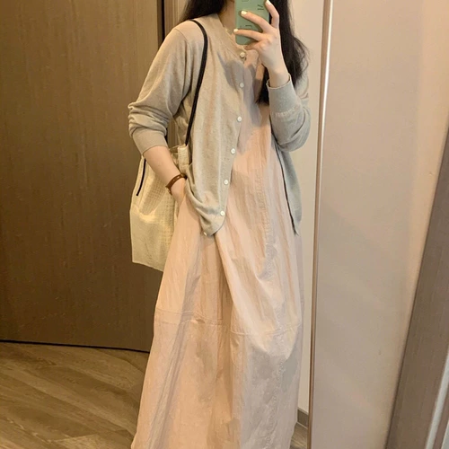 Весенний кардиган, платье-комбинация, ретро комплект, платье, французский ретро стиль, изысканный стиль, красивая спина