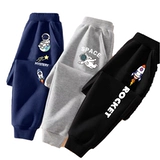 Осенние весенние черные спортивные детские штаны для мальчиков, коллекция 2023, подходит для подростков, в западном стиле