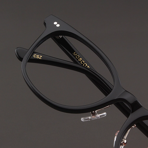 MOSCOT LEMTOSH Очки рамки женская ретро -носовая поддержка желтые черные зеркальные полки