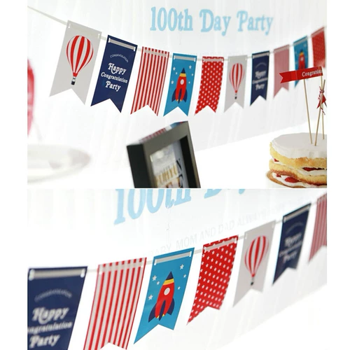 Ракета Hot Air Balloon Tenmail Banner Counderbarten Classroom Mall Mall Mabrishing продукты Ins nes net red foine wall