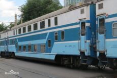 Модель поезда 【ho中国】百万城 srz25z型双层软座 客运车厢仿真模型
