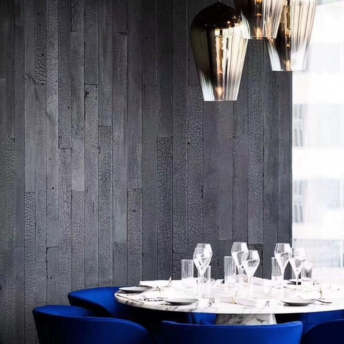 Карбонизация твердая троянская черная настенная доска выветрившаяся доска доски карбонизированная решетка для решетки решетки