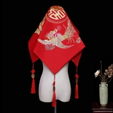 Красная хиджада свадебная невеста китайская вышивка цветочниц высокий -красный xiuxi service hid hid