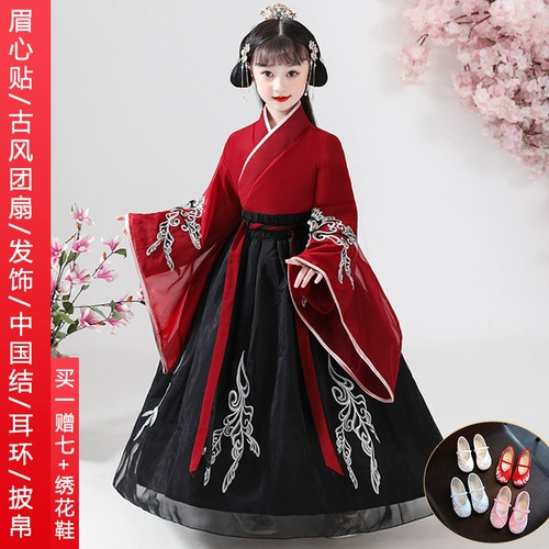 Детское ретро ханьфу, платье