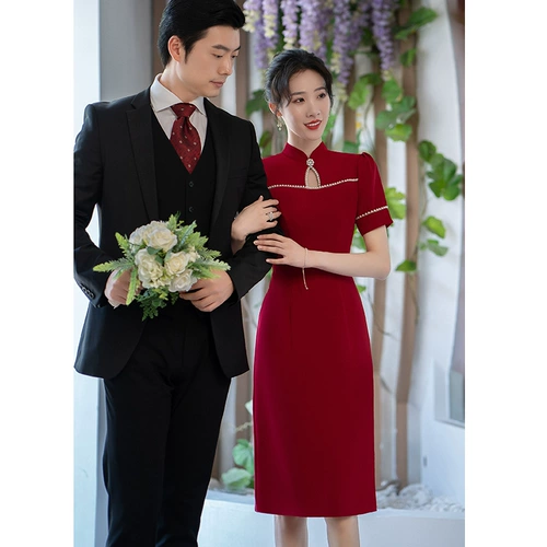 Летнее вечернее платье, свадебное платье, ципао, китайский стиль