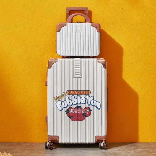 Мультяшный прочный вместительный и большой чемодан