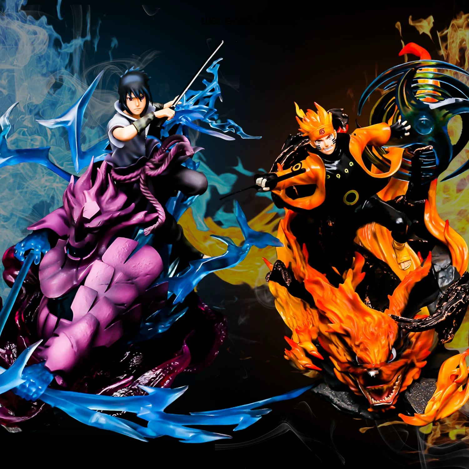 Наруто GK Strange Point Sasuke Sasuke может использоваться для шести вихревых Наруто спиральных таблеток ручной работы модель качающийся подарок