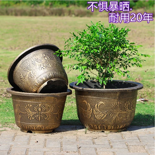 Очень большой керамический цветочный горшок, увеличенная толщина