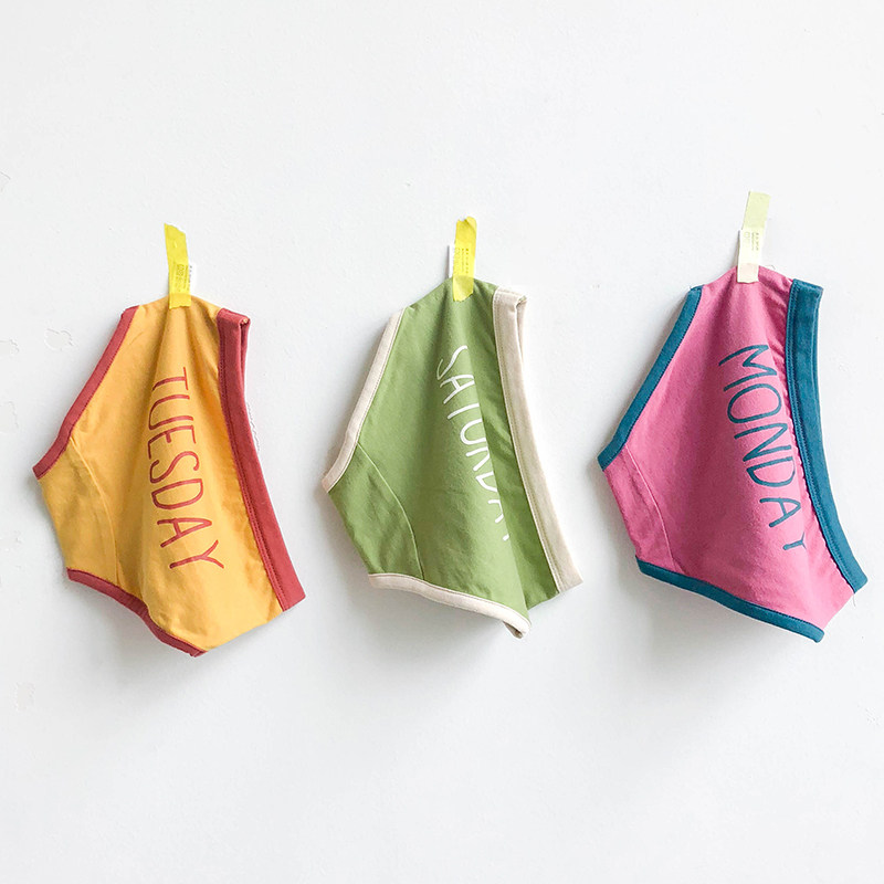 Children's underwear cotton girls triangle without pp boys boxer shorts