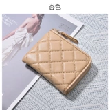 Tmall, бумажник, сумка с молнией, короткий кошелек, коллекция 2021, в стиле Шанель, из натуральной кожи