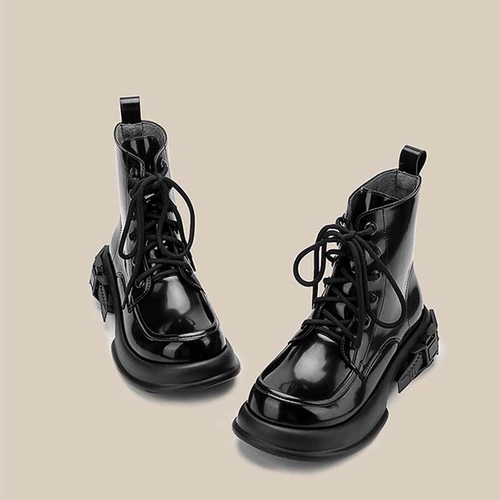 Martens, ранец, демисезонные ботинки, универсальные короткие сапоги на платформе