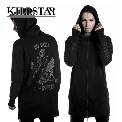 taobao agent O Jier O British Killstar Genuine Eagle Royal Family Litch Metal Printing Cotton Long Hooding Jacket