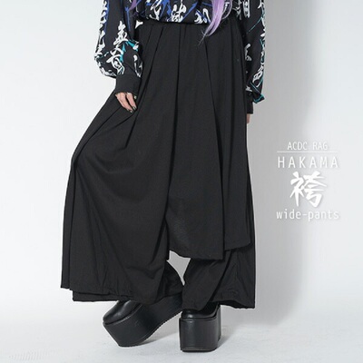 taobao agent Ji'er Harajuku and Wind Basic Skirts Loose Width -leg Pants neutral Key Ts. ACDCRAG Taiwan Agent