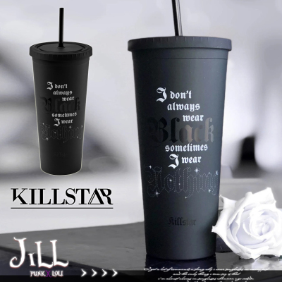 taobao agent O Jier o British Killstar genuine punk Nothing Cold spell printed 630ml plastic cup