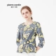 Pierre Cardin quần áo phụ nữ 2020 đầu mùa thu phong cách mới áo sơ mi dài tay thời trang cá tính áo khoác cổ tròn áo khoác phụ nữ - Áo sơ mi