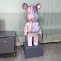 50cm彩绘熊+底座【总约59cm】