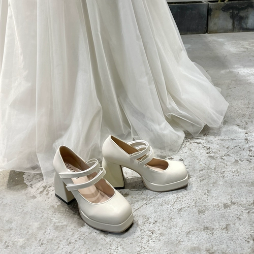 Высокие водонепроницаемые свадебные туфли на высоком каблуке, 10см, французский стиль, подходит для подростков, против усталых ног