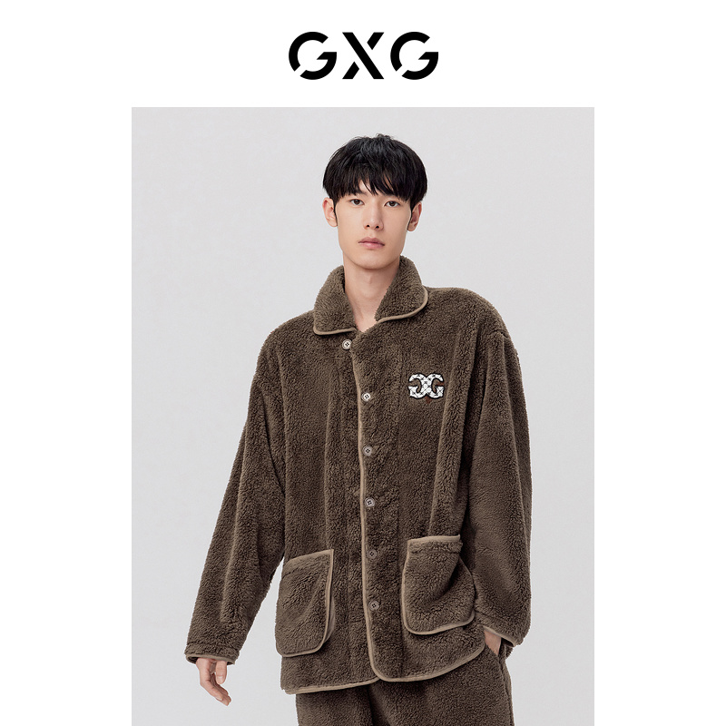 GXG 秋冬北极绒加厚 男式家居服睡衣套装 天猫优惠券折后￥119包邮（￥139-20） 4色可选