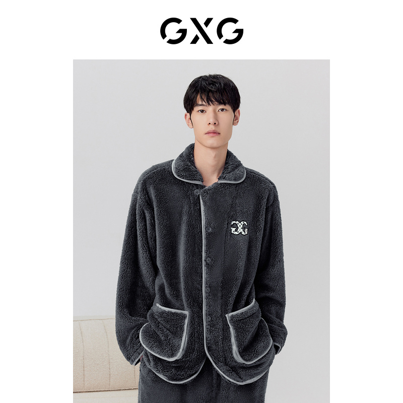 GXG 秋冬北极绒加厚 男式家居服睡衣套装 天猫优惠券折后￥119包邮（￥139-20） 4色可选