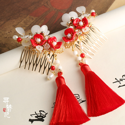 taobao agent Hanfu, classic hair accessory, Chinese hairpin, cheongsam with tassels