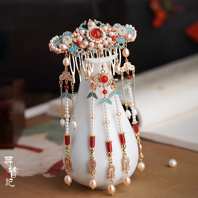 taobao agent Chinese hairpin, classic hair accessory, Hanfu, hairgrip with tassels, Chinese style