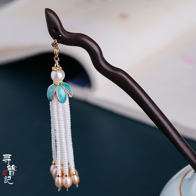 taobao agent Genuine design retro cheongsam, hairgrip with tassels, Chinese hairpin