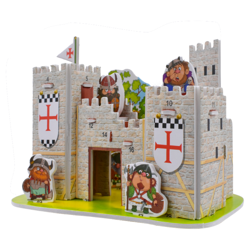 3d立体城堡拼图儿童益智动手能力玩具DIY手工纸质拼插模型