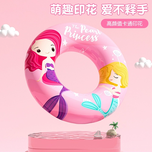 Мультяшный надувной плавательный круг для начинающих, увеличенная толщина, защита от опрокидывания