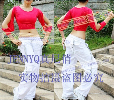 Чонг короновал новые модели!Hitpop Hip -Hop Jennyq Fitness Suit/Street Dance Service/Cross Pants/Latin