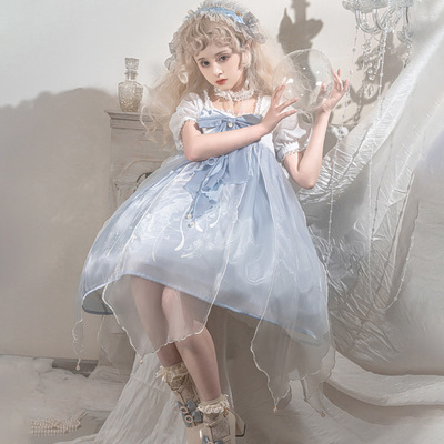 taobao agent Genuine slip dress, summer mini-skirt, Lolita style, Lolita Jsk, with short sleeve