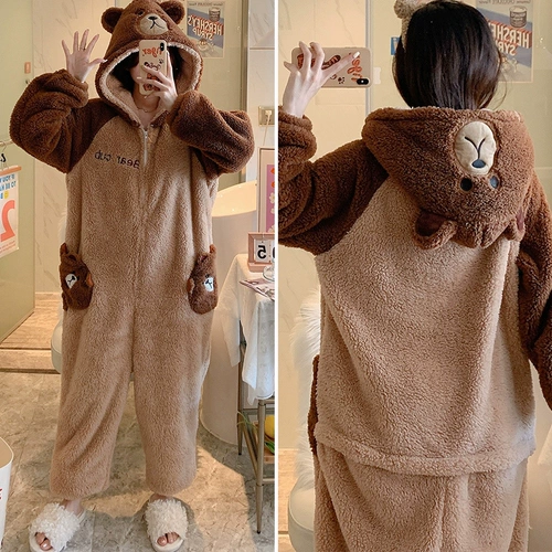 Паджама женский коралловый бархат может быть обречен,  迩 迩 迩 迩 迩 迩 плюс бархатная защита