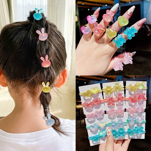 Мультяшная милая резинка для волос, детский аксессуар для волос, в корейском стиле