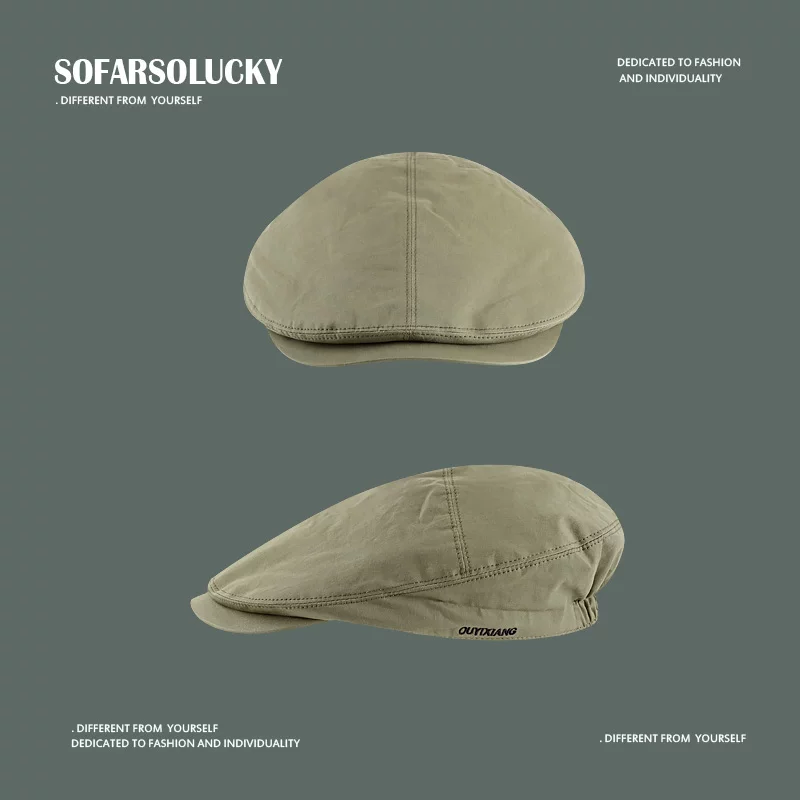 Japanese beret, summer thin hat, breathable autumn retro cap hip-hop style