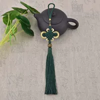 Демон зеленый кулон из бусинки демон