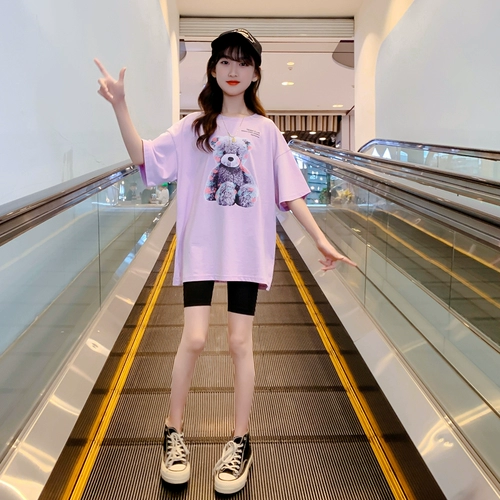 Летний комплект, летняя спортивная летняя одежда, в западном стиле, детская одежда, подходит для подростков, короткий рукав