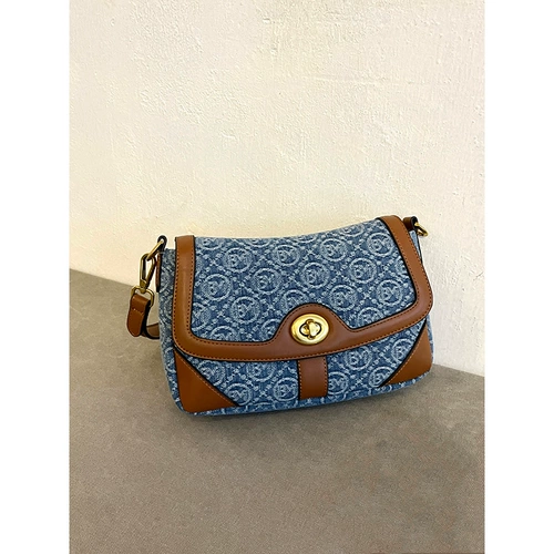 Джинсовая сумка подмышку, сумка через плечо, небольшая дизайнерская сумка на одно плечо, премиум класс, коллекция 2022