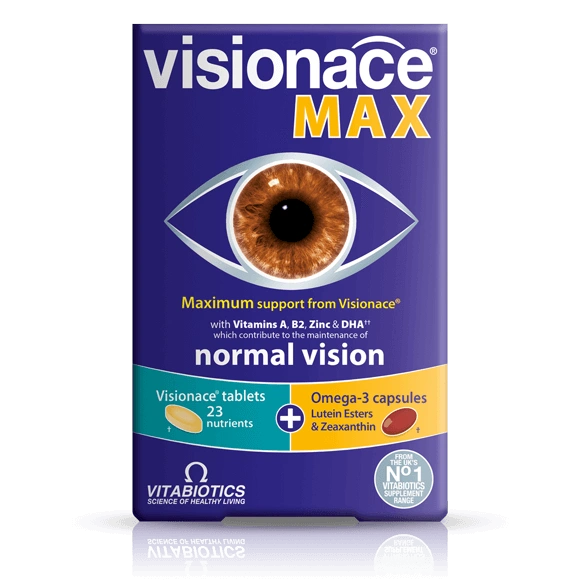 24 1英国vitabiotics Visionace眼睛维生素叶黄素胡萝卜素越橘