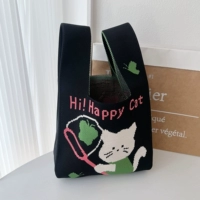 J11a60010-9#счастливого кошки-черного