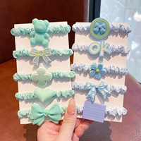 10 кусочков зеленого + синего