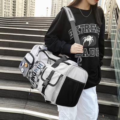 taobao agent Capacious luggage shoulder bag, handheld backpack, big one-shoulder bag wet and dry separation for fitness