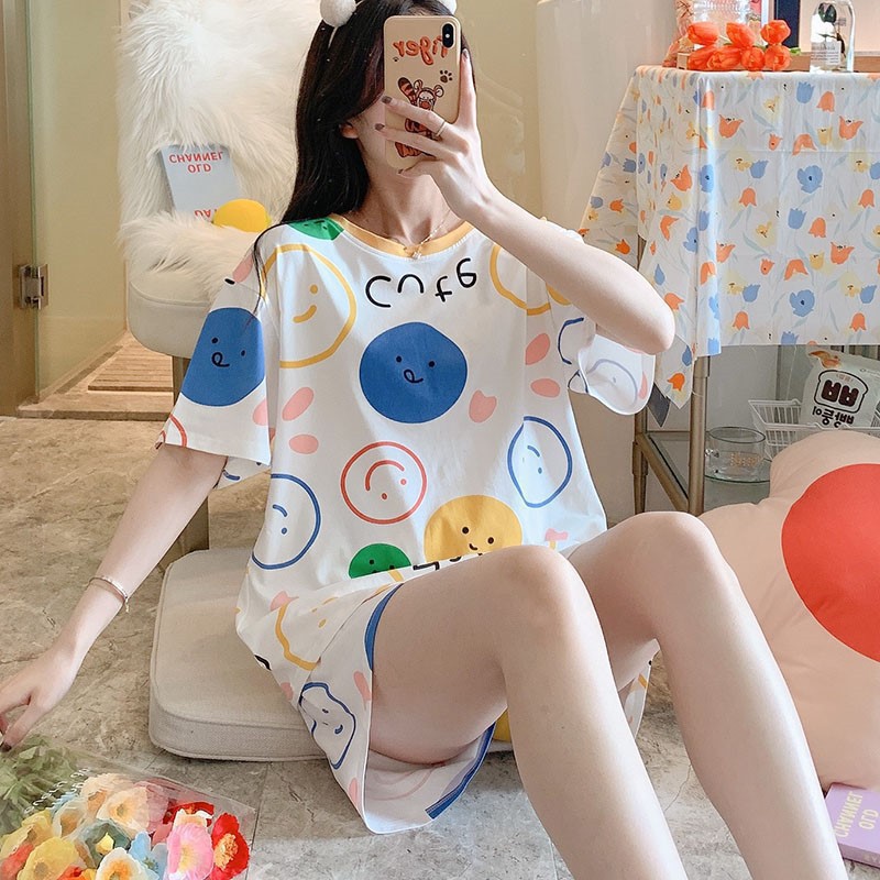 White smiley face set