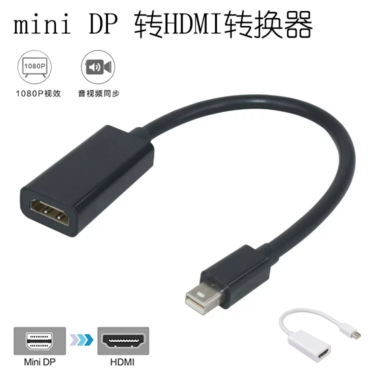Mini DP к HDMI, кабель мини DisplayPort для преобразования 1080p