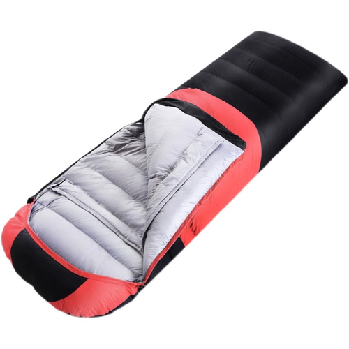 Уличный удерживающий тепло спальный мешок с пухом подходит для мужчин и женщин для кемпинга для взрослых, увеличенная толщина